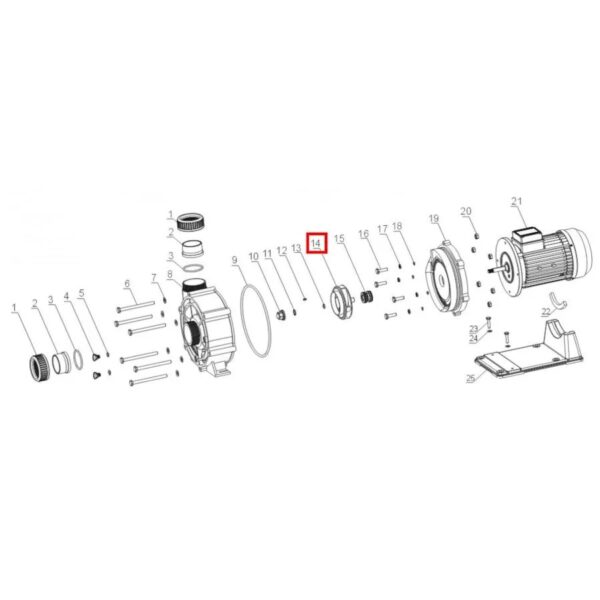 Крыльчатка для насосов Aquaviva ZWE/WTB550T для бассейна