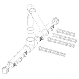 Коллектор в сборе для фильтра AstralPool Europe D 1050/75 мм 4404160061 для бассейна