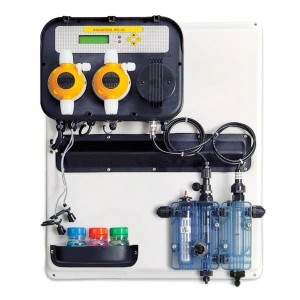 Станция для контроля и дозирования (панель в сборе) Aqua A-Pool System pH-CL free (амперометрическая ячейка) c цифровым дисплеем