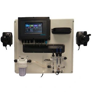Автоматическая станция контроля и коррекции pH/CL/Rx/T Aqua A-Pool Touch (для общественных бассейнов) 3 л/ч-1 бар