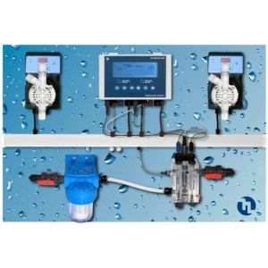 Станция дозирования автоматическая и контроля Etatron Pool Guard-M 7 pH/CL/T QPA71010179ER / QPA71010179AM для бассейна