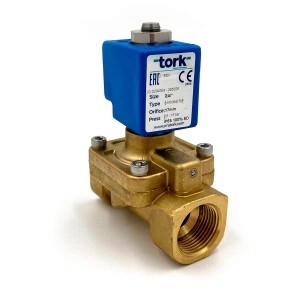 Клапан электромагнитный Tork Н.З. 3/4" S101004170E (T-GP104) корп. латунь