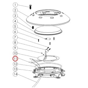 Зажим концевой изолирующий для прожектора бассейна Emaux UL-CP100 106681539 / 04014016