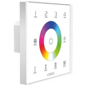 Настенная Touch-панель Wibre для управления цветными прожекторами RGB и RGBW