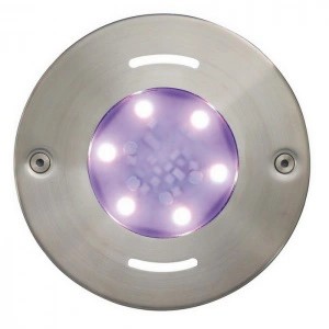 Светодиодный светильник для бассейна Fluvo RGB (цветной) с круглой рамкой D170
