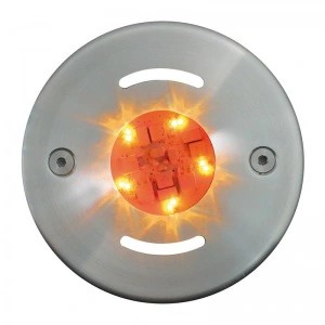 Светодиодный светильник для бассейна Fluvo RGB Spot (цветной) с круглой рамкой D105