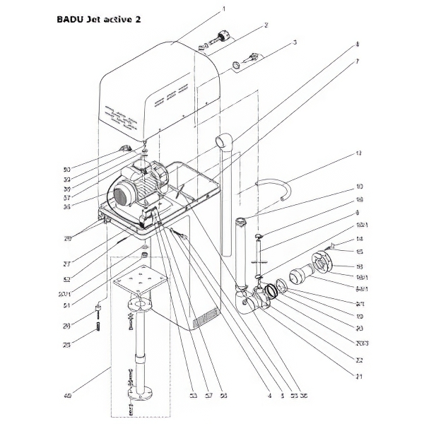 Ручка противотока Speck Badu Jet Active-2/Standard-2/Impulse-2/Action-2/Swing-2