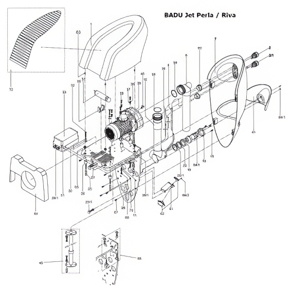 Прокладка трубы заборной противотока Speck Badu Jet Perla/Riva