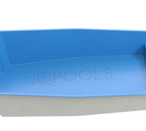 Композитный бассейн IQPools Аллегро 8.8х4х1.01-1.65 м объем 38 м3 голубой