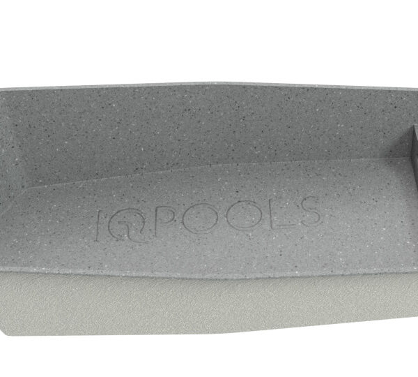Композитный бассейн IQPools Аллегро 8.8х4х1.01-1.65 м объем 38 м3 серый гранит