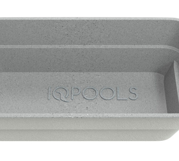 Композитный бассейн IQPools Форте 7х3х1.65 м объем 26 м3 вес 460 кг серый гранит