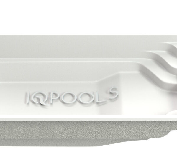 Композитный бассейн IQPools Квартет 7.3х3.2х1.25-1.6 м объем 28 м3 650 кг белый