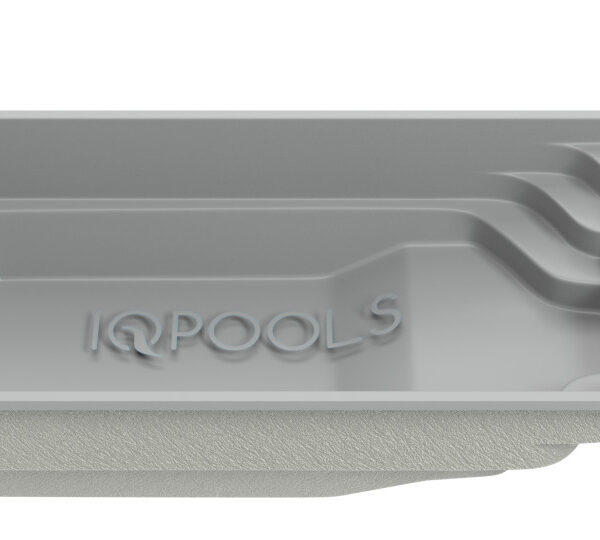 Композитный бассейн IQPools Квартет 7.3х3.2х1.25-1.6 м объем 28 м3 650 кг серый