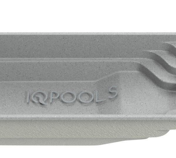 Композитный бассейн IQPools Квартет 7.3х3.2х1.25-1.6 м объем 28 м3 650 кг серый гранит