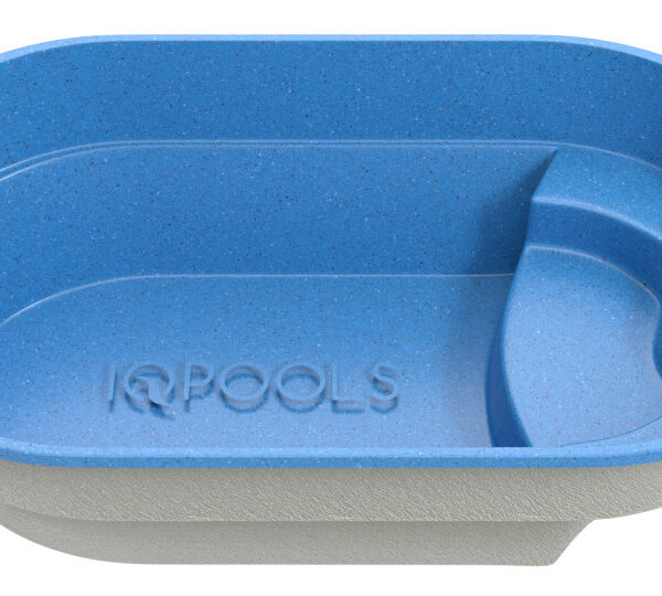 Композитный бассейн IQPools Легато 5.2х2.8х1.4 м объем 15 м3 350 кг голубой гранит