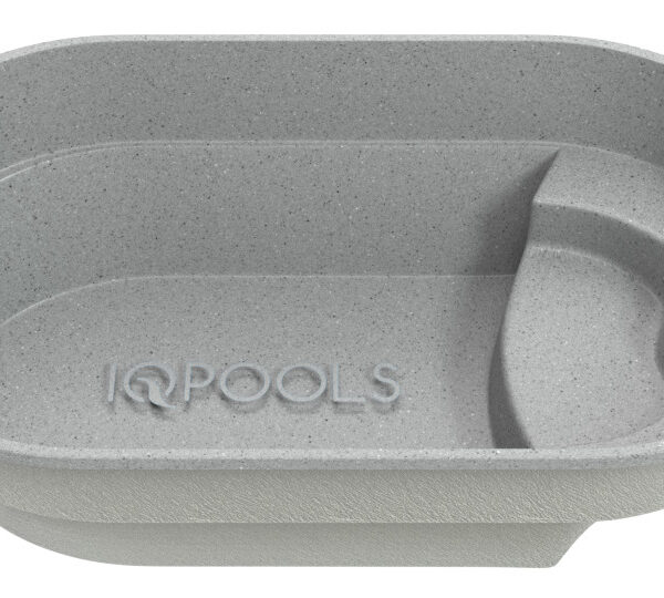 Композитный бассейн IQPools Легато 5.2х2.8х1.4 м объем 15 м3 350 кг серый гранит