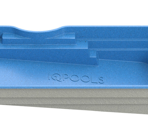 Композитный бассейн IQPools Марш 9х3.5х1.01-1.8 м объем 40 м3 голубой гранит