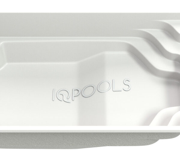 Композитный бассейн IQPools Темп 6.1х3.2х1.25-1.6 м объем 24 м3 вес 550 кг белый
