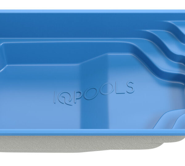 Композитный бассейн IQPools Темп 6.1х3.2х1.25-1.6 м объем 24 м3 вес 550 кг голубой