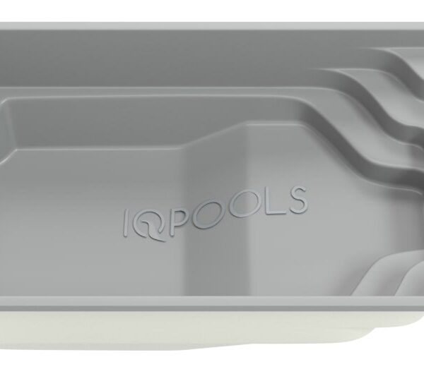 Композитный бассейн IQPools Темп 6.1х3.2х1.25-1.6 м объем 24 м3 вес 550 кг серый