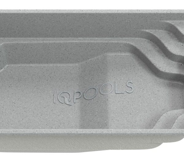 Композитный бассейн IQPools Темп 6.1х3.2х1.25-1.6 м объем 24 м3 вес 550 кг серый гранит