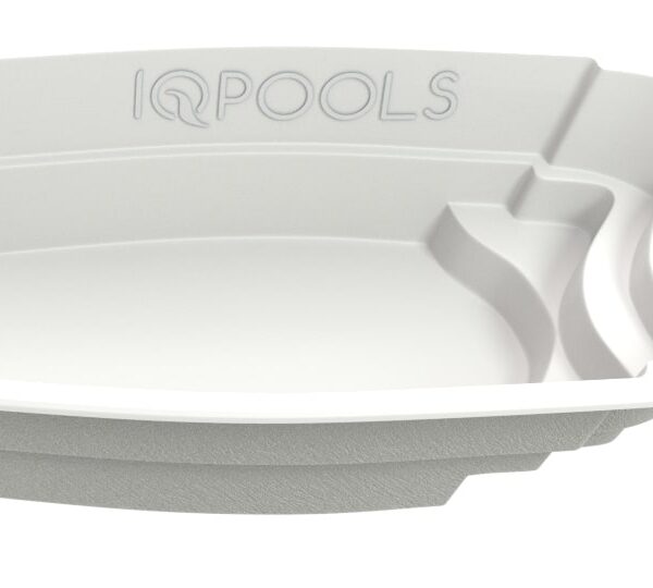 Композитный бассейн IQPools Терция 6.55х3.25х1.55 м объем 25 м3 вес 500 кг белый
