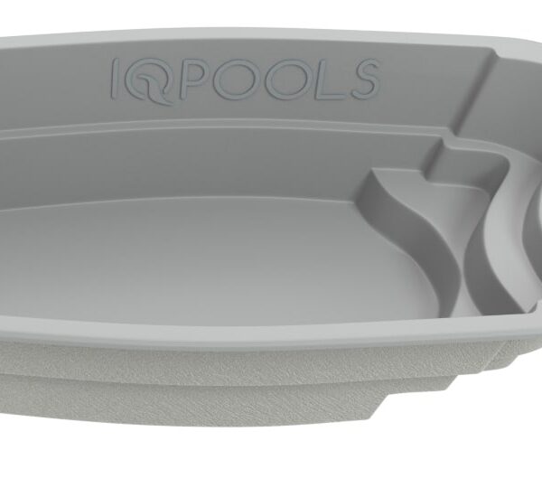 Композитный бассейн IQPools Терция 6.55х3.25х1.55 м объем 25 м3 вес 500 кг серый