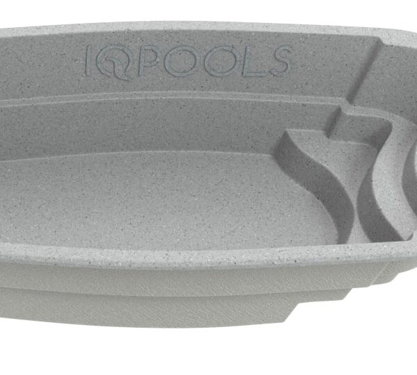 Композитный бассейн IQPools Терция 6.55х3.25х1.55 м объем 25 м3 вес 500 кг серый гранит