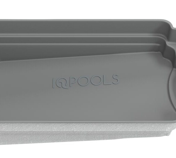 Композитный бассейн IQPools Виво 8х3.4х1.3-1.8 м объем 32 м3 650 кг серый