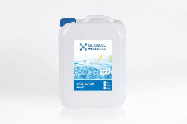 Коагулянт (флокулянт) для бассейна ЭКОФЛОК Super жидкий (20л) Global Wellness арт. 1500520000