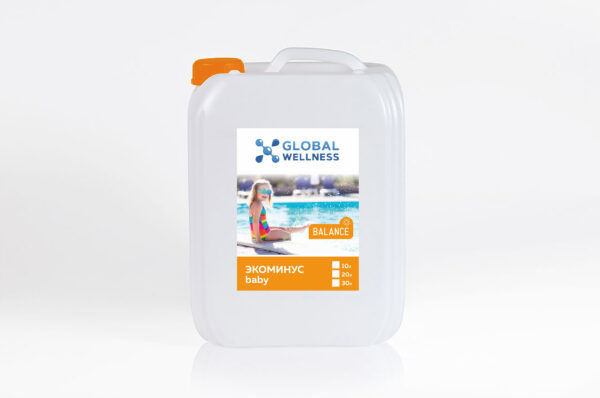 Жидкий pH-минус для бассейна ЭКОМИНУС Baby (20л) Global Wellness арт. 1502120000