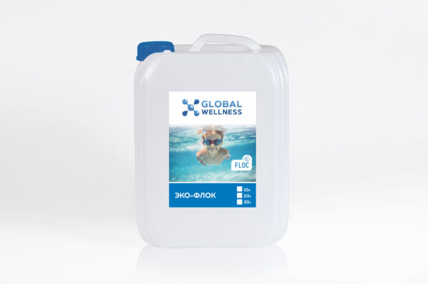 Коагулянт (флокулянт) для бассейна ЭКОФЛОК жидкий (20л) Global Wellness арт. 1502220000