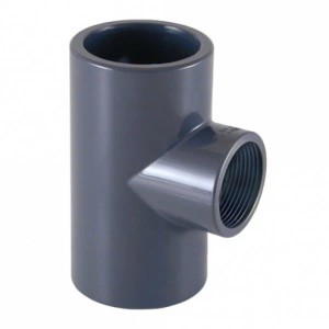 Тройник редукционный 90° ПВХ Cepex (клей - внутренняя резьба BSP)