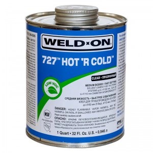 Клей для низких температур Weld-On 727 Hot R Cold Клей для низких температур Weld-On 727 Hot R Cold