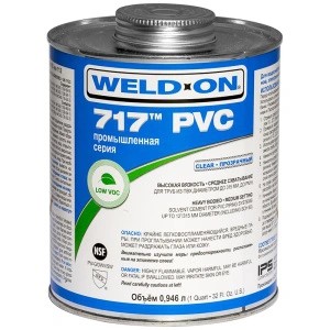 Клей для ПВХ Weld-On 717 для труб до 315 мм