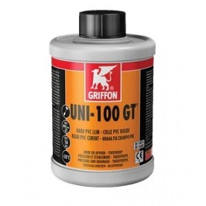 Клей для ПВХ Griffon UNI-100 GT с замедл. схватыванием и с кисточкой 1 л (6111150) 6111150 для бассейнов