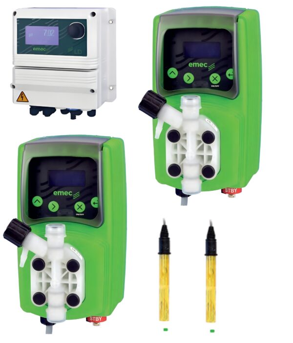 Комплект дозирования 3 (PH Redox) EMEC LDPHRH+VFMS MF 0706+PELC 1/2'+EPHM+ERHM (Контроллер серии LD