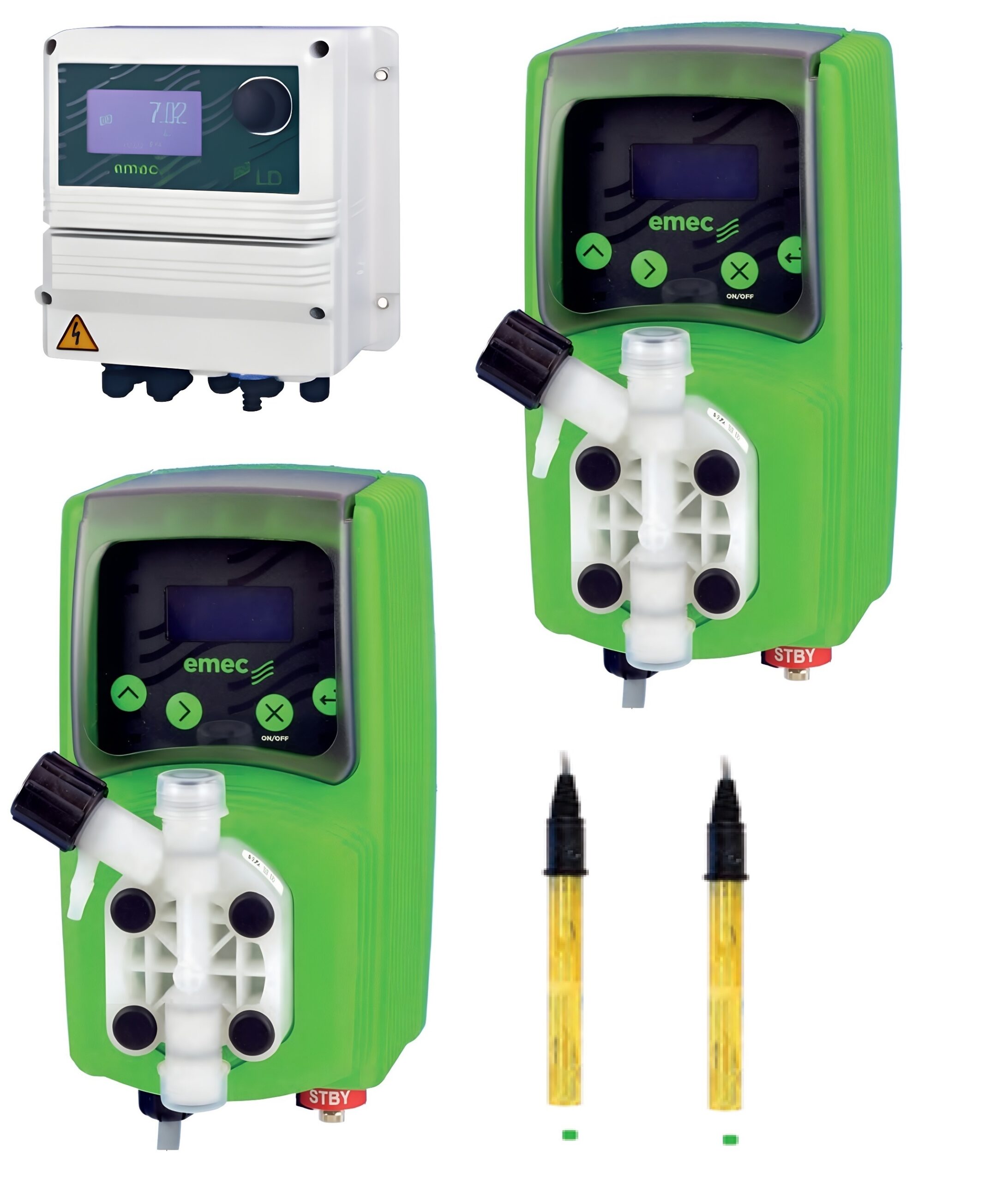 Комплект дозирования 3 (PH Redox) EMEC LDPHRH+VFMS MF 0706+PELC 1/2'+EPHM+ERHM (Контроллер серии LD Комплект дозирования 3 (PH Redox) EMEC LDPHRH+VFMS MF 0706+PELC 1/2'+EPHM+ERHM (Контроллер серии LD