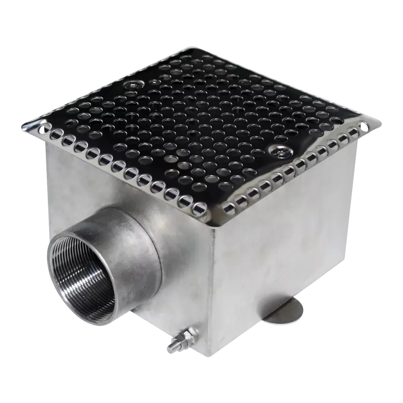 Донный слив квадратный для бассейна 150x150x100 2" (Плитка) Runwillpools Р4-07N AISI-304 шлифованный Донный слив квадратный для бассейна 150x150x100 2" (Плитка) Runwillpools Р4-07N AISI-304 шлифованный