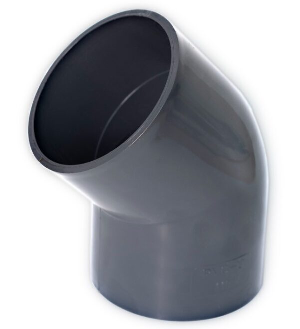 Отвод ПВХ 45 D160 мм 10 бар Kormell арт.403160010