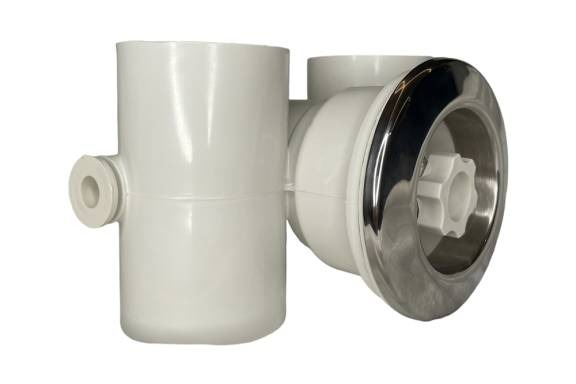 Форсунка гидромассажная PIKES ABC+UV с накладкой из нерж.стали ABS Fitting арт. 1434S для бассейна