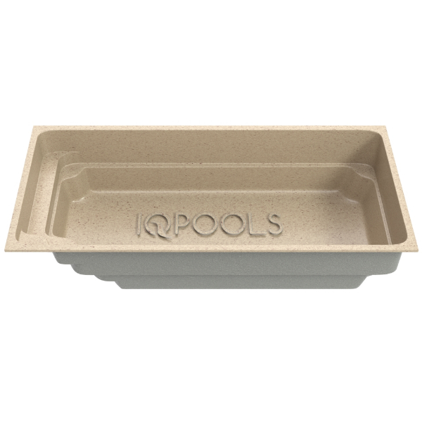 Композитный бассейн IqPools Байкал 8х3.5х1.57 песочный прямоугольный 30 м3