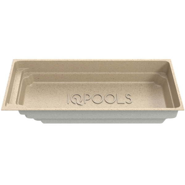 Композитный бассейн IqPools Каспий 10х4х1.57 песочный прямоугольный 45 м3