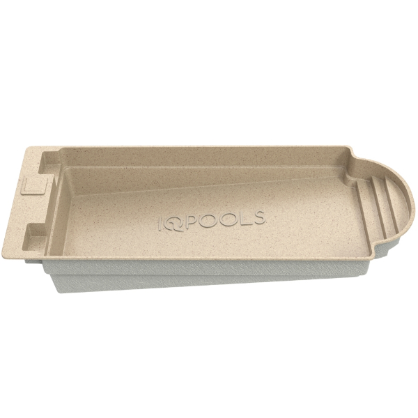Композитный бассейн IqPools Океаник 10.7х4х1-1.65 песочный прямоугольный 40 м3