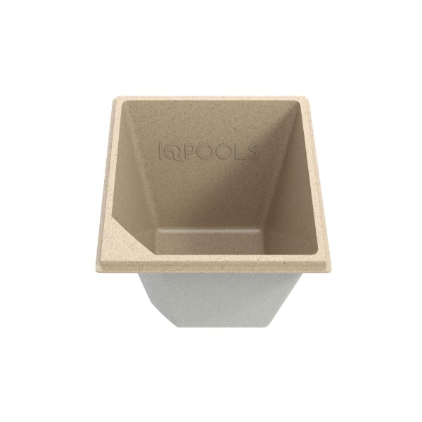 Композитная купель IqPools Сканди 2.15х2.15х1.65 песочный квадратная 6 м3
