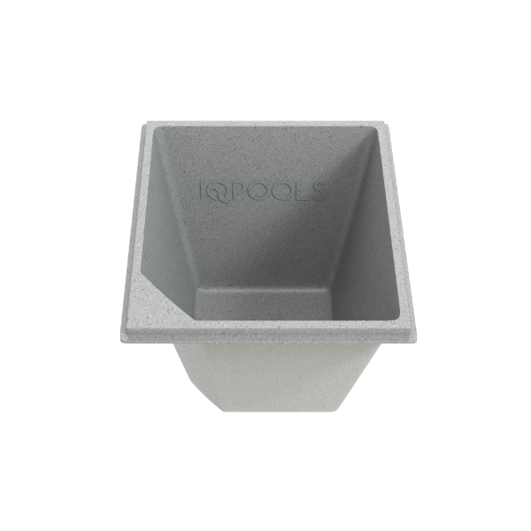 Композитная купель IqPools Сканди 2.15х2.15х1.65 серый квадратная 6 м3